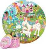 Boppi Puzzel rond - 150 stukjes - Licorne - 58cm diameter