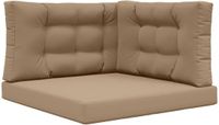 vidaXL Coussin de banc d'extérieur Polyester Taupe 80 x 80 cm