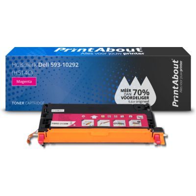 PrintAbout Huismerk Dell 593-10292 (H514C) Toner Magenta | Compatible