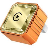 Orange/Gold Diamant Form 4-en-1 Adaptateur Sans Fil CarPlay/Android Auto Q1BVS