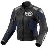 Berik Vephe Dames motorfiets textieljas - Zwart/blauw - Maat 40