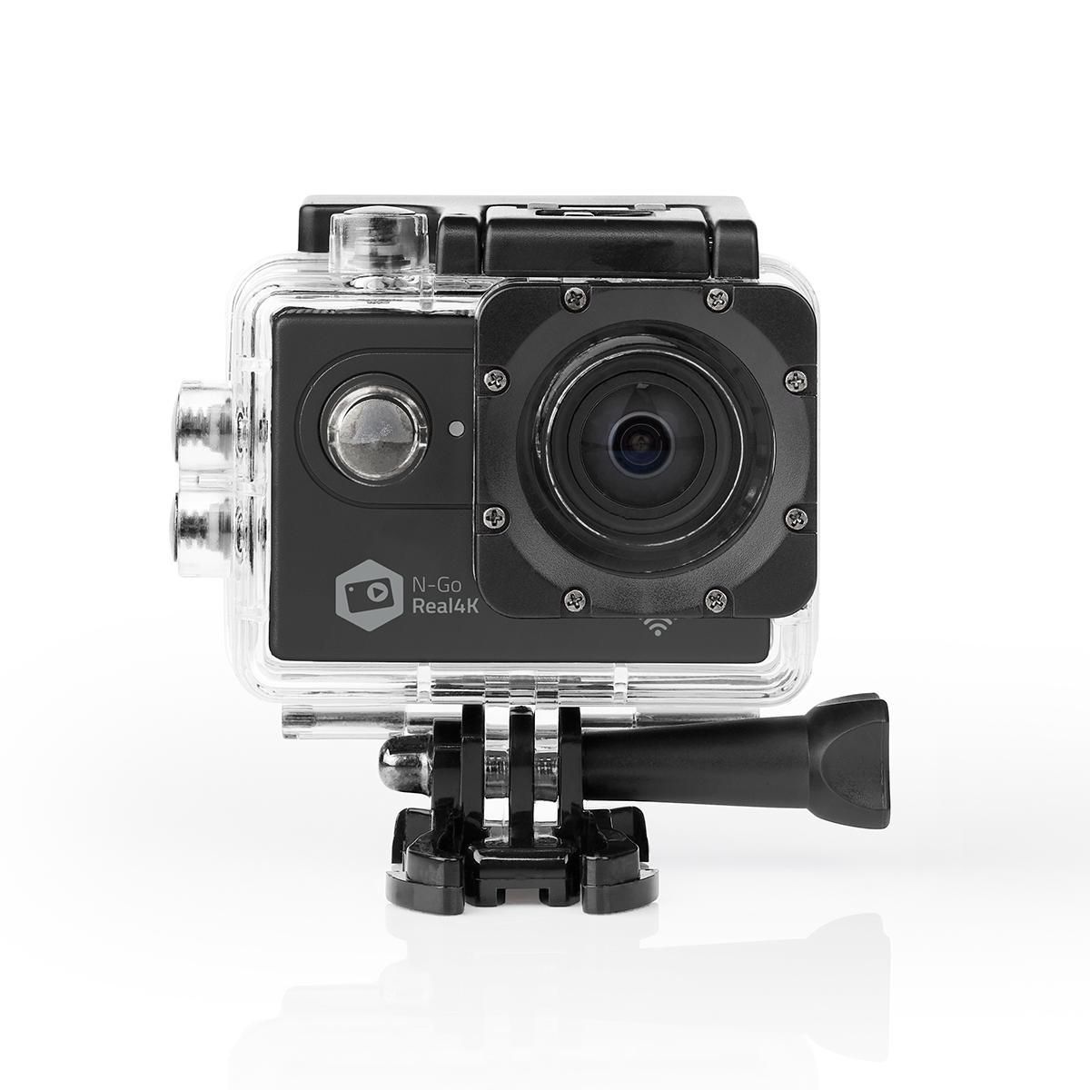 Nedis ACAM61BK Action Camera - 4K Ultra HD, 16MP, WiFi, 2" Display, Waterproof to 30m
