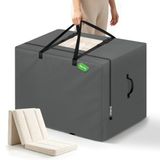 Cuddly Nest Opvouwbare matras opbergtas - Heavy Duty draagtas voor drievoudig gastenbed matras (geschikt voor 6" Twin & Twin XL)