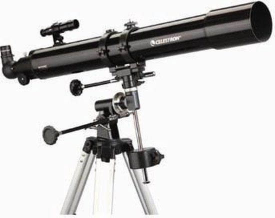 Celestron Power Seeker 80EQ Telescope - Reflector - Equatorial Mount - Black