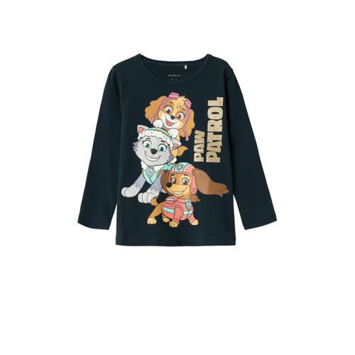 NAME IT MINI Paw Patrol longsleeve NMFNUBINA - donkerblauw
