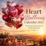 Heart Balloons Calendar 2027