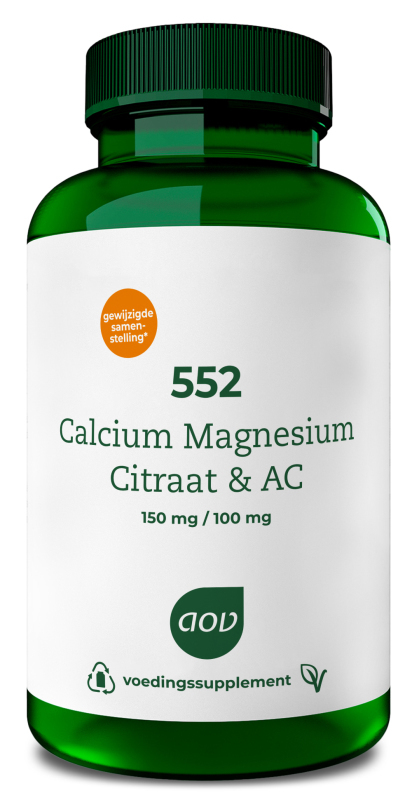 AOV 552 calcium magnesium citraat & ac 60 tabletten