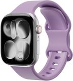 Selected by GSMpunt.nl SBG Siliconen Bandje Geschikt voor Apple Watch 1/2/3/4/5/6/7/8/9/10/11/SE/Ultra - 49/46/45/44/42MM - Horlogebandje Paars