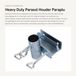 Dailygoods Metalen parasolhouder - Heavy Duty - IJzer - Geschikt voor Diameter 3,8 cm