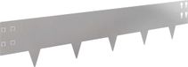 vidaXL Bordure de pelouse - 50 pièces - 100 x 20 cm - Acier inoxydable - Argenté