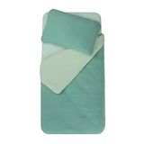 DOMIVA - Beddengoed 100 x 140 cm + kussensloop 40 x 60 cm, saffine/groen/grijs
