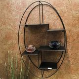 HAKU Wandrek Zwart Metaal 44 x 16 x 71 cm