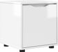 vidaXL Badkamerkast 40,5 x 40 x 44 cm bewerkt hout hoogglans wit