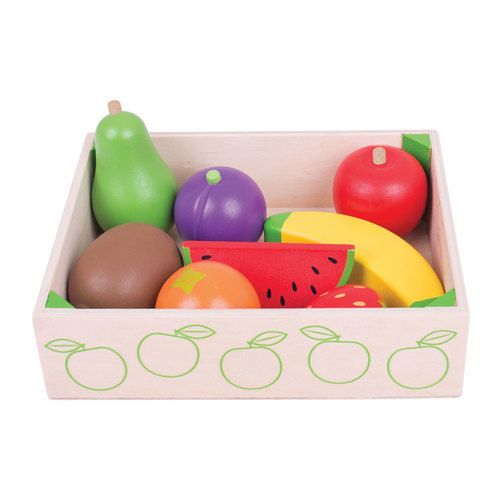 Bigjigs Toys houten kistje met fruit
