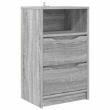 vidaXL Nachtkastje Grijs Sonoma Bewerkt Hout 40 x 30 x 67 cm