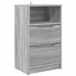 vidaXL Nachtkastje Grijs Sonoma Bewerkt Hout 40 x 30 x 67 cm