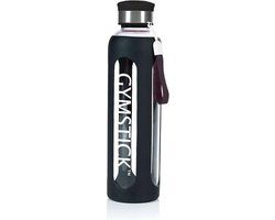 Gymstick Glazen Waterfles - Zwart - 600 ml