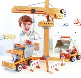Hape - Grande grue de construction - Bois - 3+ ans