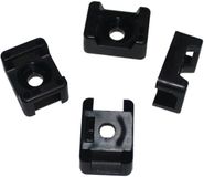 Unyqoos® Set van 100 schroefbare kabelhouders, Noir