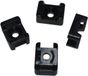 Unyqoos® Set van 100 schroefbare kabelhouders, Noir