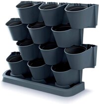 Prosperplast Verticale staande tuin Cascade Garden antraciet - Zwart - Kunststof