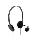 Vultech HS-01 Rev. 2.2 Hoofdtelefoons Bedraad Helm Kantoor/callcenter Zwart
