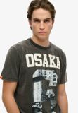 Superdry Osaka T-shirt Heren Zwart L