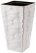 Form Plastic Plantenpot/bloempot Diva Slim - kunststof - wit - D40 x H75 cm - met binnenpot - tuin potten