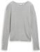 Tom Tailor Pull en maille avec détails boutonnés - Taille S - gris argenté chiné moyen