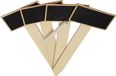 Garden Pro Krijtbord Plantensteker Set met Krijt - 4 Stuks - 21x9cm - Zwart