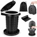 Omgoods - Toilet de camping pliable avec couvercle