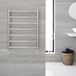 Hudson Reed Quo Radiateur porte-serviettes en acier inoxydable avec finition en acier inoxydable | 80cm x 60cm