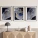 Lot de 3 affiches / posters triptyque - fleurs - 3 affiches - 40x50 cm (cadres non fournis) - photo pleine page