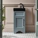 Hudson Reed Meuble de lavabo Classique 40cm Gris clair avec lavabo Noir | Poignée noire classique | Thornton