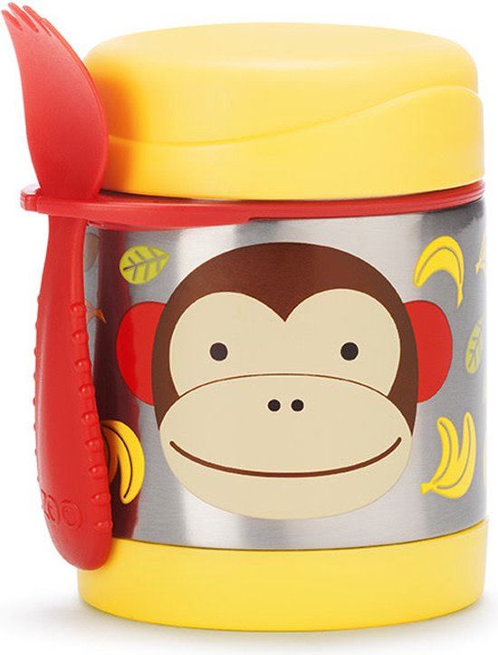 Skip Hop Zoo Thermos Snackbox - Aap - 4 stuks