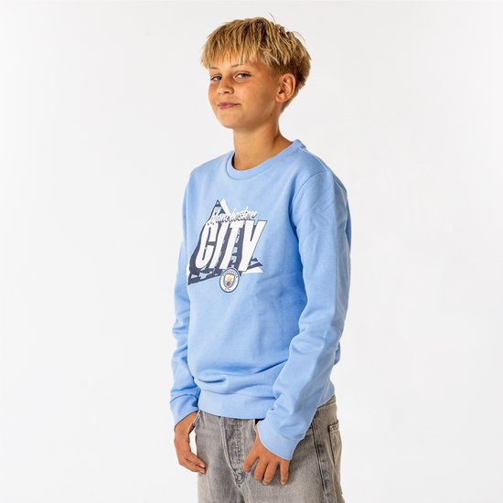 Manchester City Sweater Kinderen Lichtblauw - Maat 152