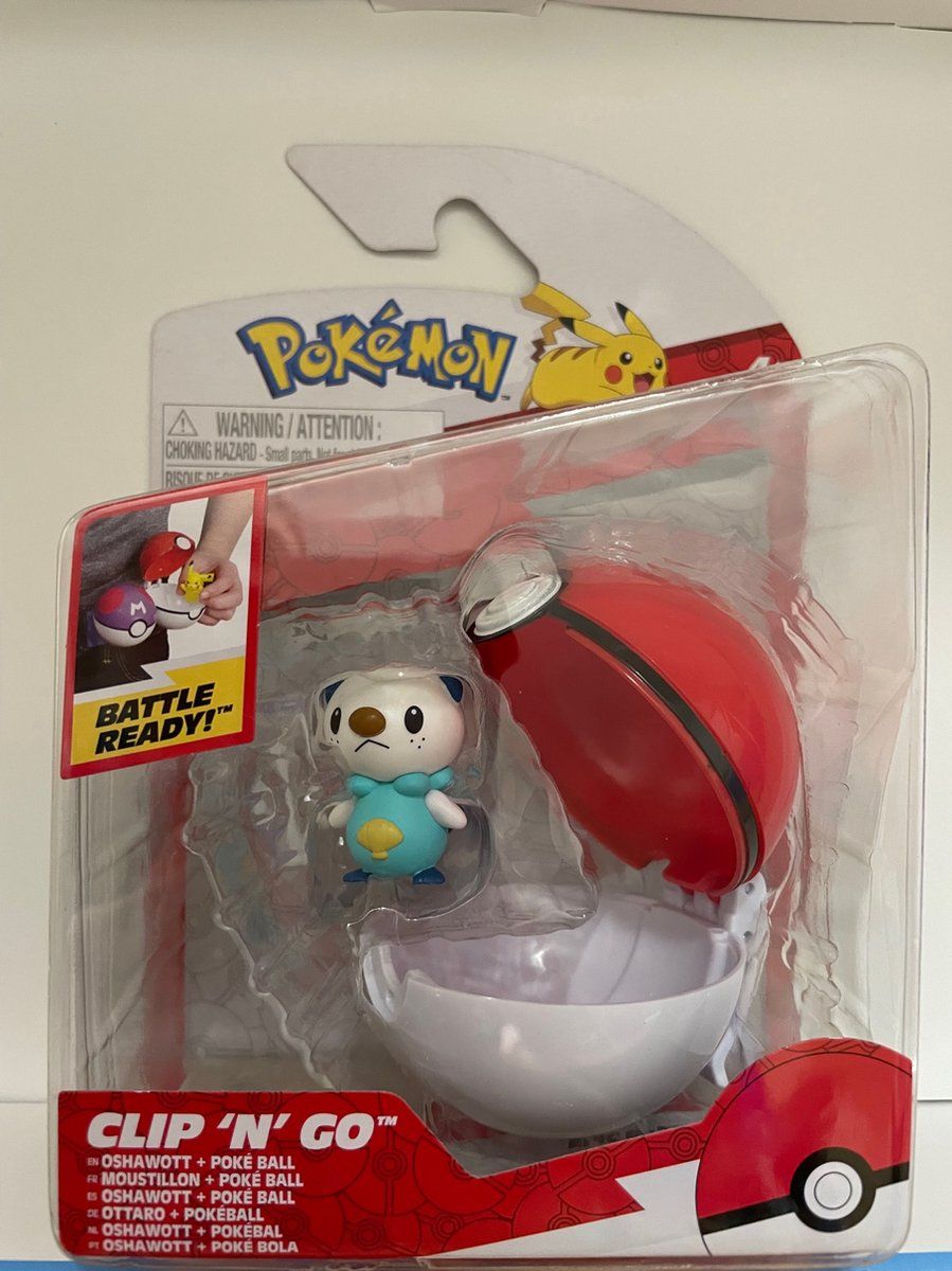 Pokémon Clip 'N' Go - Oshawott + Poke ball