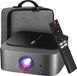 Strex Smart Beamer WiFi - Mini projecteur avec applications (WhaleOS) - Projecteur Full HD 1080P - Support 4K - Bluetooth et haut-parleurs intégrés - Sac de rangement inclus