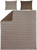Meyco Cheetah/Uni dekbedovertrek + kussensloop - 240x200/220 cm - Chocolate