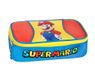 Franco Cosimo Panini Super Mario - Officiële Super Mario pennenetui voor kinderen en meisjes, ovaal, ideaal voor het opbergen van schrijfwaren, met praktische ritssluiting, 22 x 7,5 x 11 cm