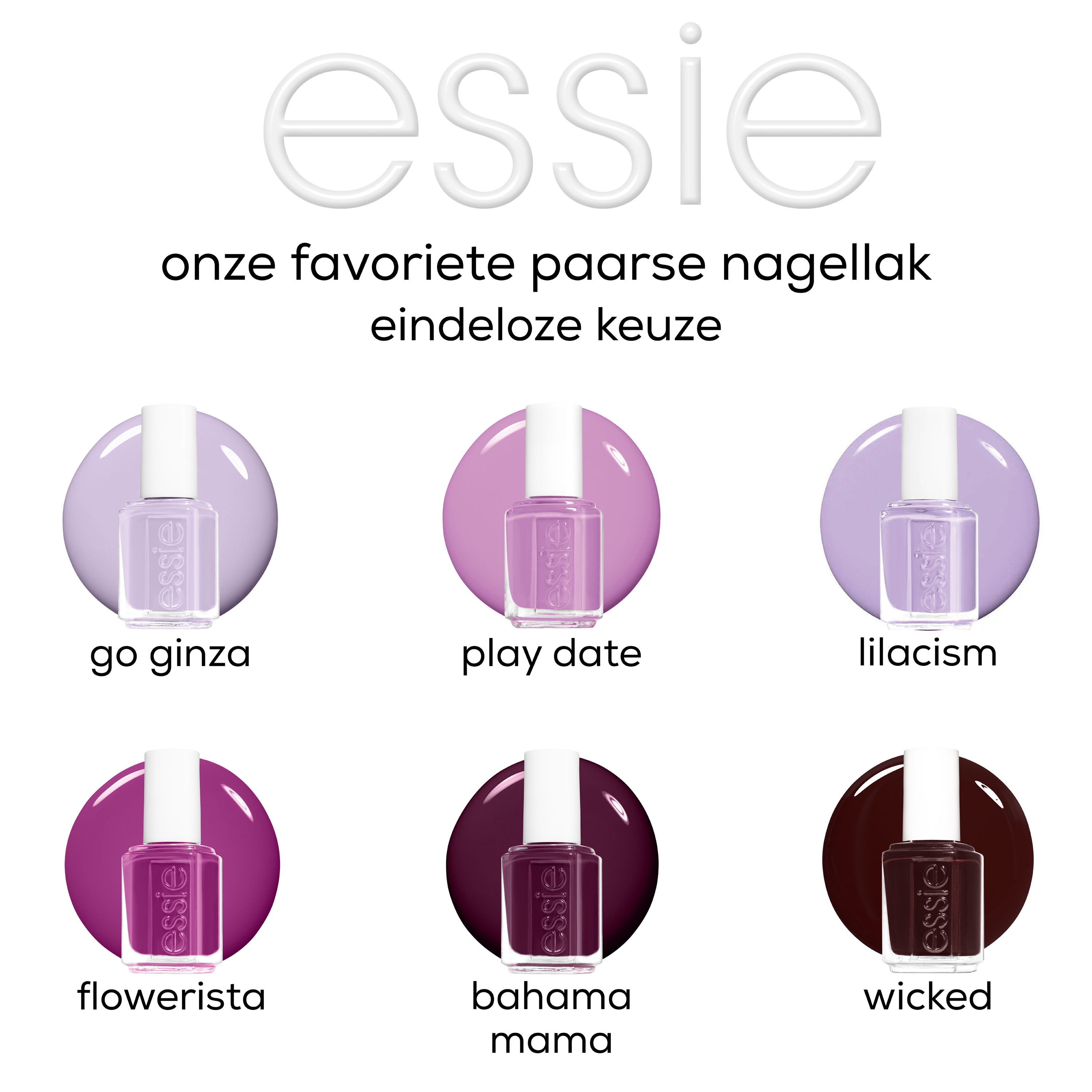 Essie original - 363 flowerista - paars - glanzende nagellak - 13,5 ml