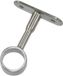 Amig - Centrale steun voor kledingbuizen - Ophangbeugel voor kleedkamer - Geschikt voor het ophangen en organiseren van kleding - Zamak - Ø19 x 62 mm - Wit