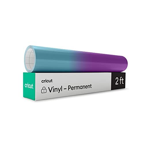 CRICUT Koud geactiveerd kleurwisselend vinyl (permanent) | Turkoois <-> Paars | 30,5cm x 61cm (12" x 24") | Zelfklevende vinylrol | voor alle snijmachines