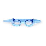 Legami - Zwembril, zwembril voor kinderen, anti-condens-glazen, uv-bescherming, met elastische band en verstelbare neusbrug, haaivis