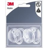 3M Ventouse transparente blister de 3
