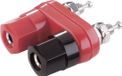 TRU COMPONENTS TC-R1-19B-2P Rouge/Noir/Noir Borne à ressort Noir, Rouge 10 A 1 pièce(s)