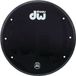 DW basDrum Frontvel 22", noir, Logo - Peau de grosse caisse