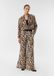 COMMA s.Oliver Broek W32 X L34 Dierenprint Zwart