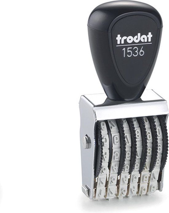 Trodat 1546 Cijferstempel | 6 banden | 25x4mm