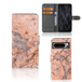 B2Ctelecom Google Pixel 8 Pro Bookcase Marmer Oranje